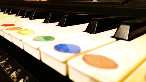 Kolorowa nauka gry na&nbsp;pianinie, czyli jak w&nbsp;domowych warunkach nauczyć dziecko gry na&nbsp;instrumencie klawiszowym
